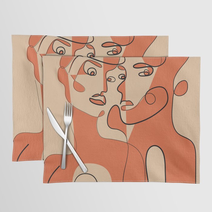 Abstract Faces 12 Placemat Gallery Image 1