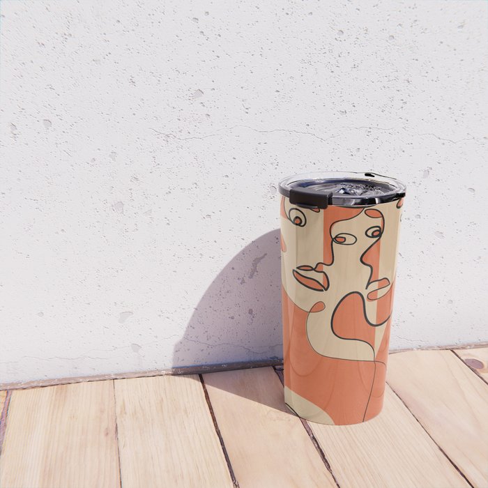 Abstract Faces 12 Travel Mug Gallery Image 4