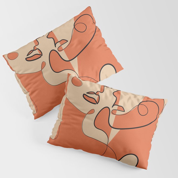 Abstract Faces 12 Pillow Sham Gallery Image 3