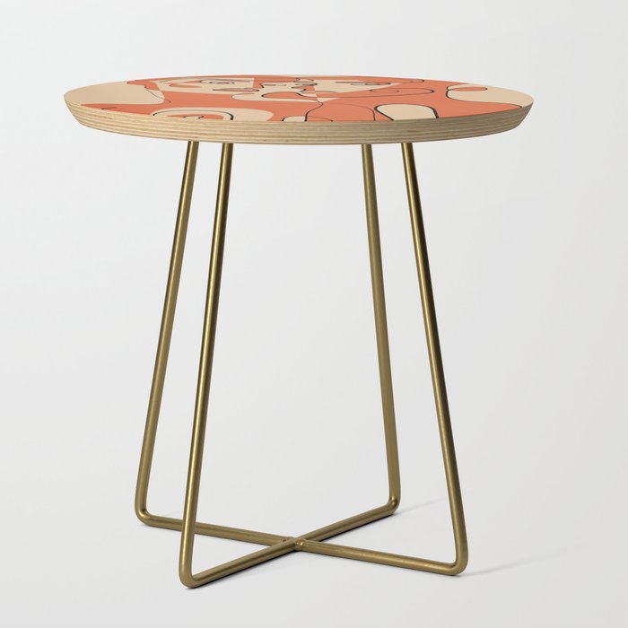 Abstract Faces 12 Side Table Gallery Image 1