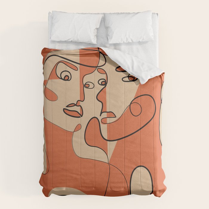 Abstract Faces 12 Comforter Gallery Image 6