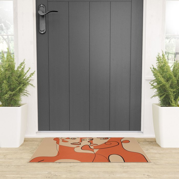 Abstract Faces 12 Welcome Mat Gallery Image 3