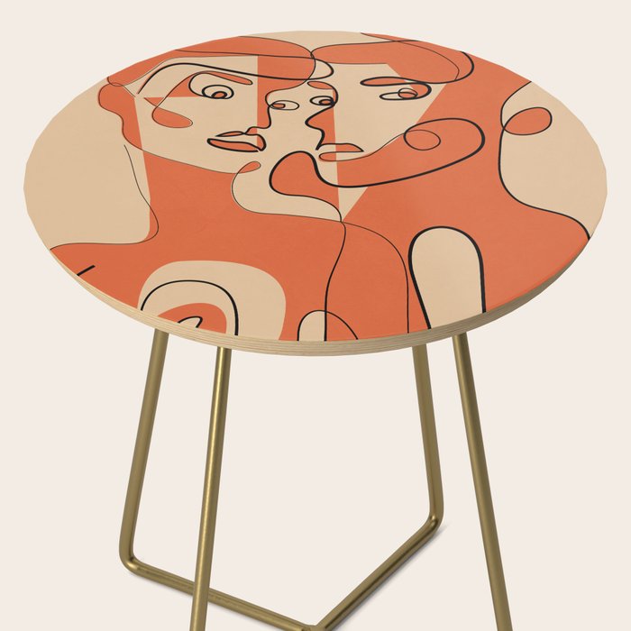 Abstract Faces 12 Side Table Gallery Image 2