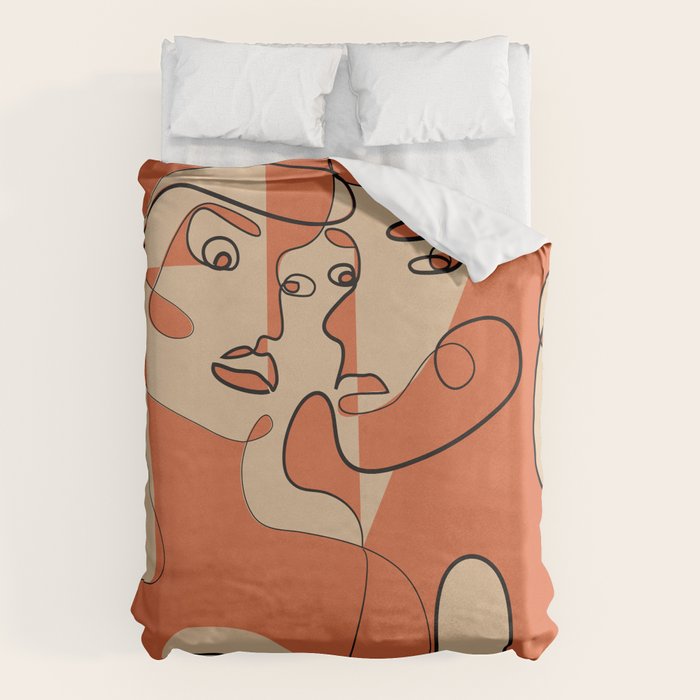Abstract Faces 12 Duvet Cover Gallery Image 6