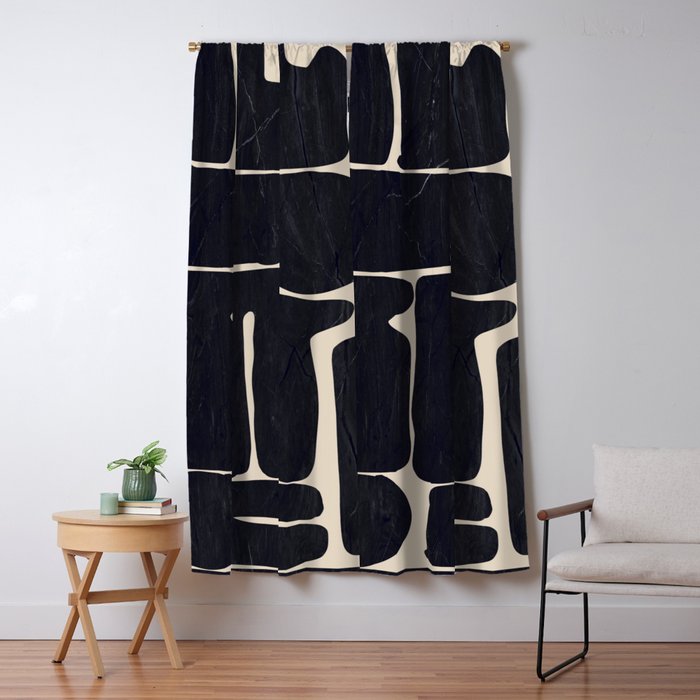 Modern Abstract Minimal Shapes 162 Window Curtain Gallery Image 1