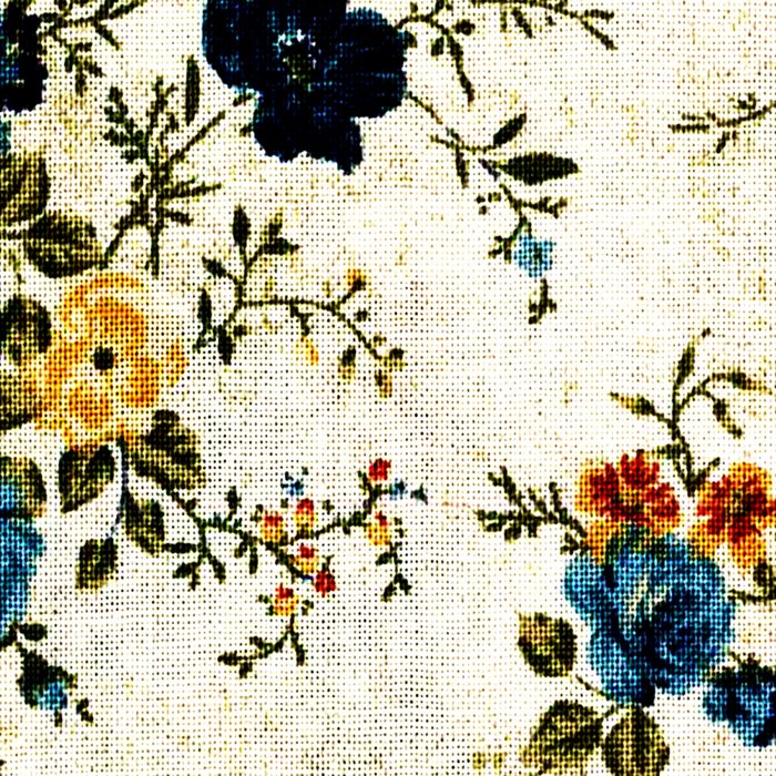 Cream Blue Yellow Floral Coffee Mug Gallery Image 2