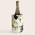 Cream Blue Yellow Floral Wine Chiller Gallery Image 1