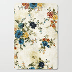 Cream Blue Yellow Floral Cutting Board Gallery Image 1
