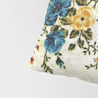 Cream Blue Yellow Floral Pillow Sham Gallery Image 4
