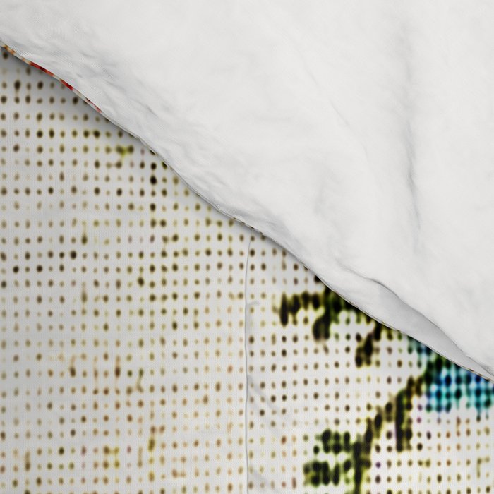 Cream Blue Yellow Floral Comforter Gallery Image 4