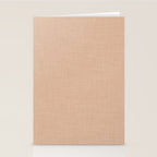 Cozy Linen Effect in Amberlight Cream Stationery Card Gallery Image 2
