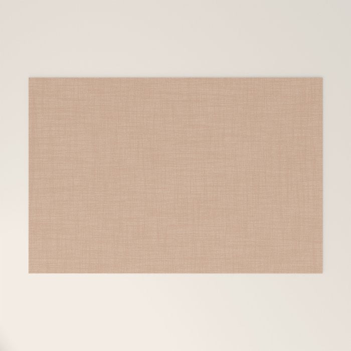 Cozy Linen Effect in Amberlight Cream Welcome Mat Gallery Image 1