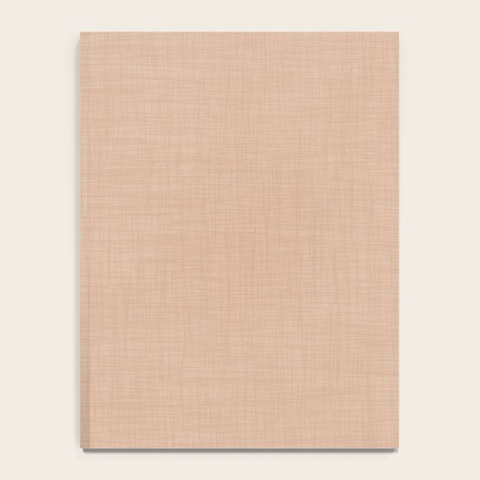 Cozy Linen Effect in Amberlight Cream Notebook Gallery Image 4