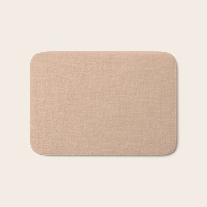 Cozy Linen Effect in Amberlight Cream Bath Mat Gallery Image 1