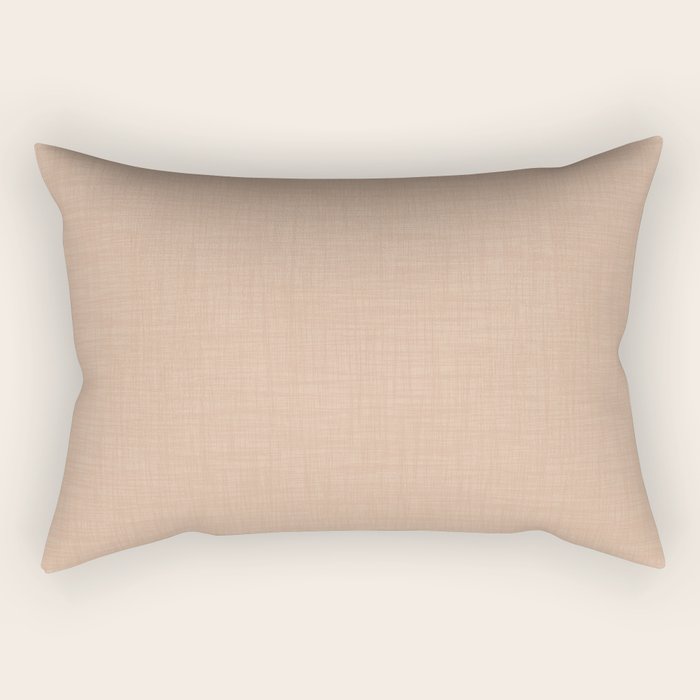 Cozy Linen Effect in Amberlight Cream Rectangular Pillow Gallery Image 2