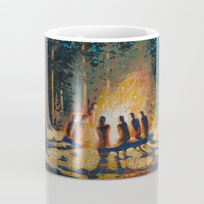 campfire gathering Coffee Mug Gallery Image 4