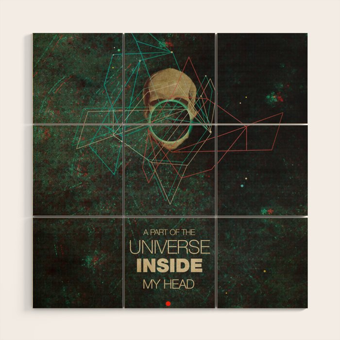 A Part Of The Universe Inside My Head Wood Wall Art Gallery Image 1