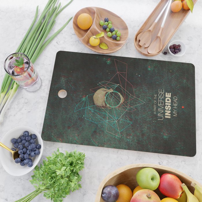 A Part Of The Universe Inside My Head Cutting Board Gallery Image 2