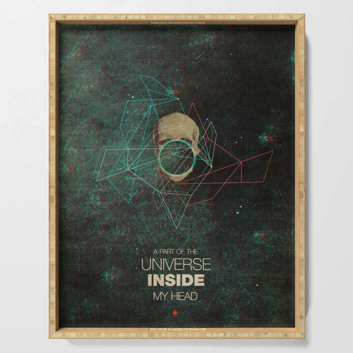 A Part Of The Universe Inside My Head Serving Tray Gallery Image 1