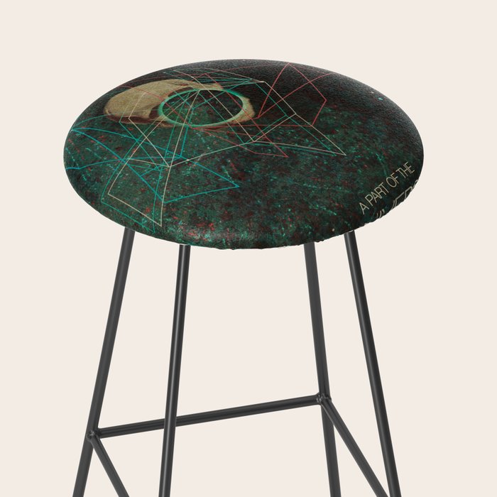 A Part Of The Universe Inside My Head Stool Gallery Image 2