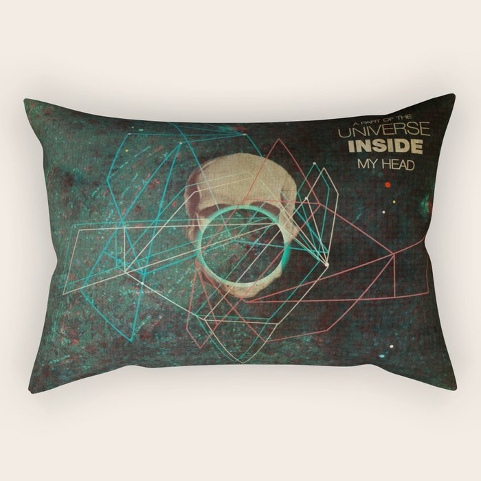 A Part Of The Universe Inside My Head Rectangular Pillow Gallery Image 2
