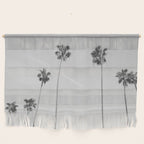 Black & White Palm Trees, Beach Palms Wall Hanging Gallery Image 1
