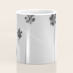 Black & White Palm Trees, Beach Palms Coffee Mug Gallery Image 4