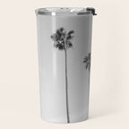 Black & White Palm Trees, Beach Palms Travel Mug Gallery Image 2