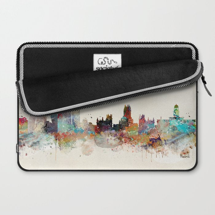 madrid spain skyline Laptop Sleeve Gallery Image 2