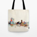 madrid spain skyline Tote Bag Gallery Image 1