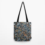 Abstract Forest Night A Tote Bag Gallery Image 2
