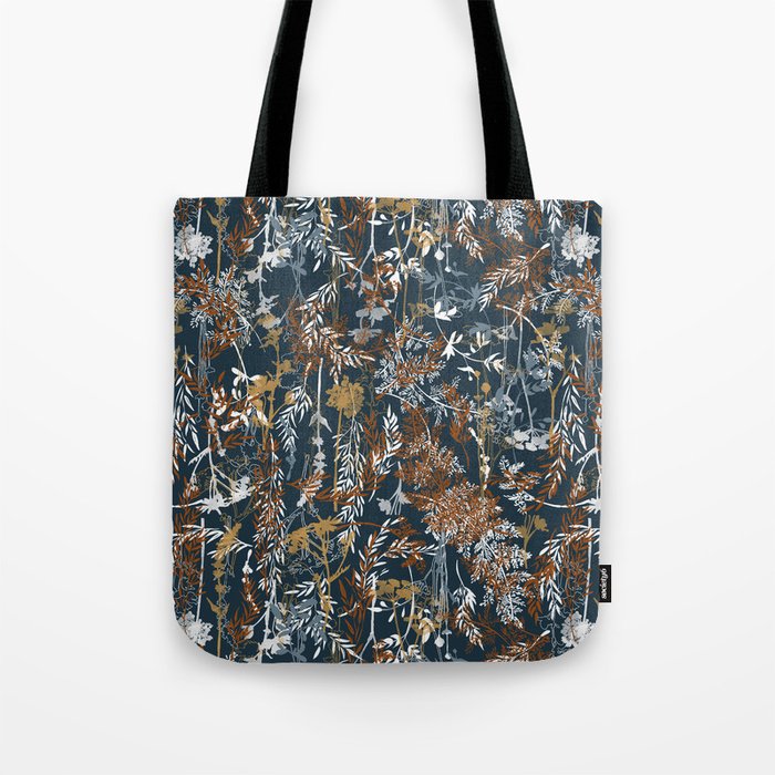 Abstract Forest Night A Tote Bag Gallery Image 1