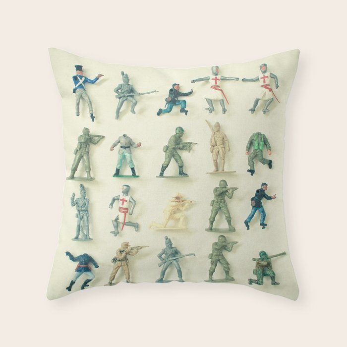 Broken Army Throw Pillow Gallery Image 1