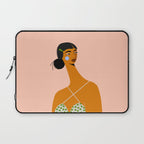 Green Hair Clip Laptop Sleeve Gallery Image 1