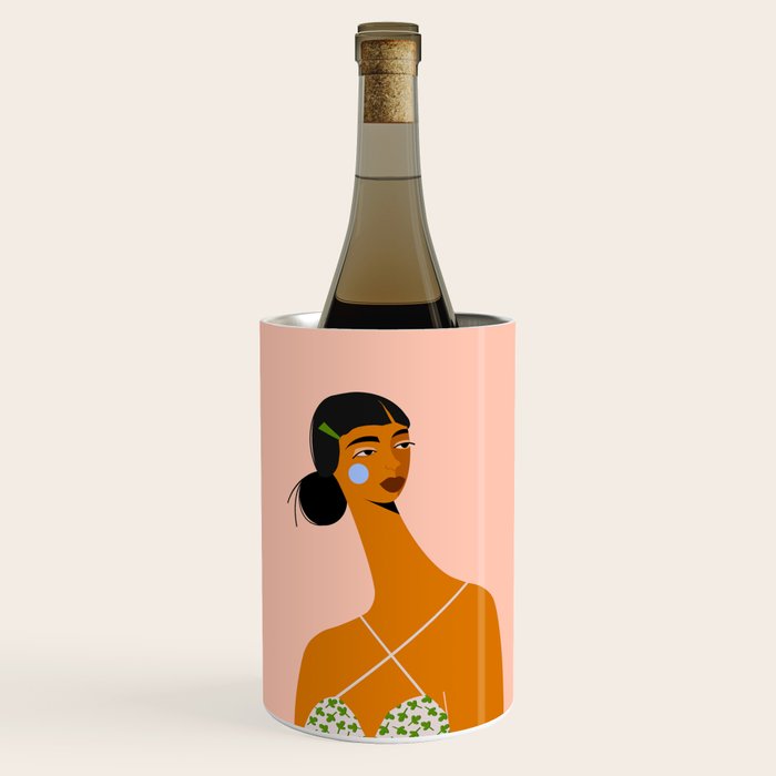Green Hair Clip Wine Chiller Gallery Image 1