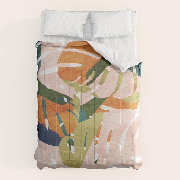 Monstera delight Comforter Gallery Image 1