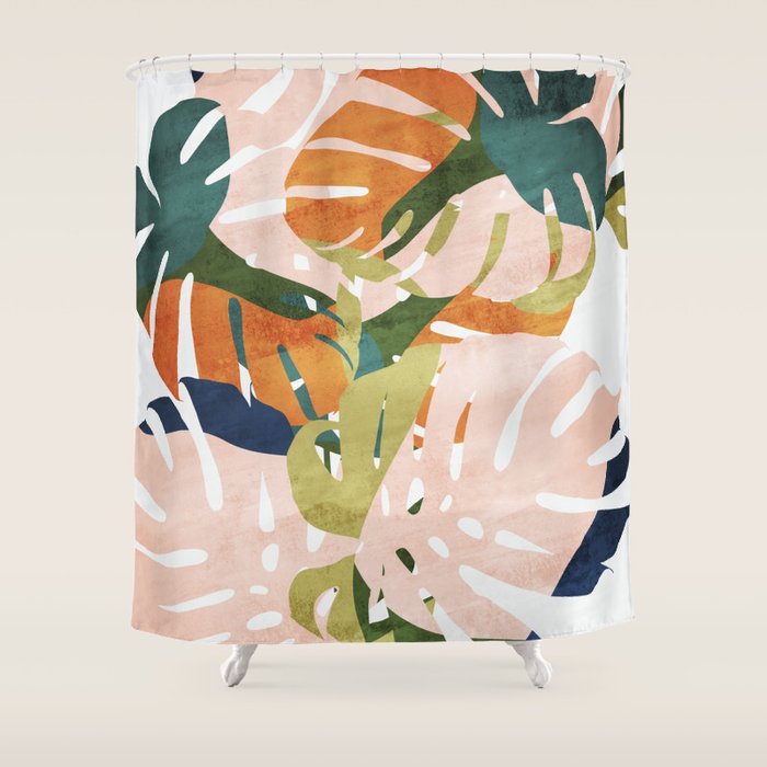 Monstera delight Shower Curtain Gallery Image 1