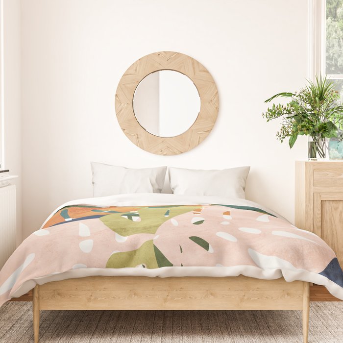 Monstera delight Duvet Cover Gallery Image 3