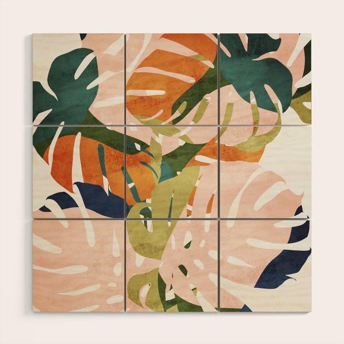 Monstera delight Wood Wall Art Gallery Image 1