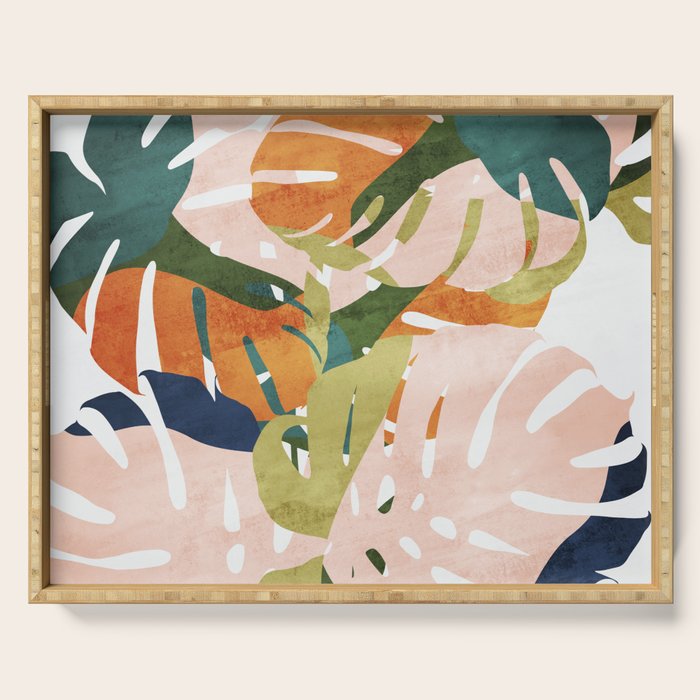 Monstera delight Serving Tray Gallery Image 1