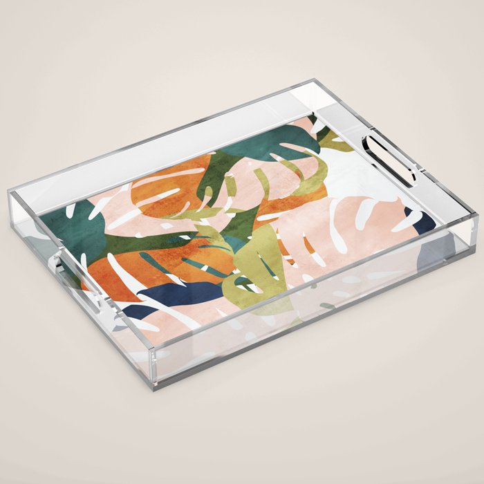 Monstera delight Acrylic Tray Gallery Image 1