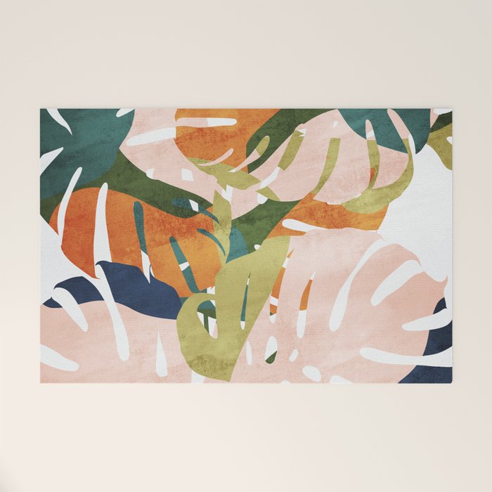 Monstera delight Welcome Mat Gallery Image 1
