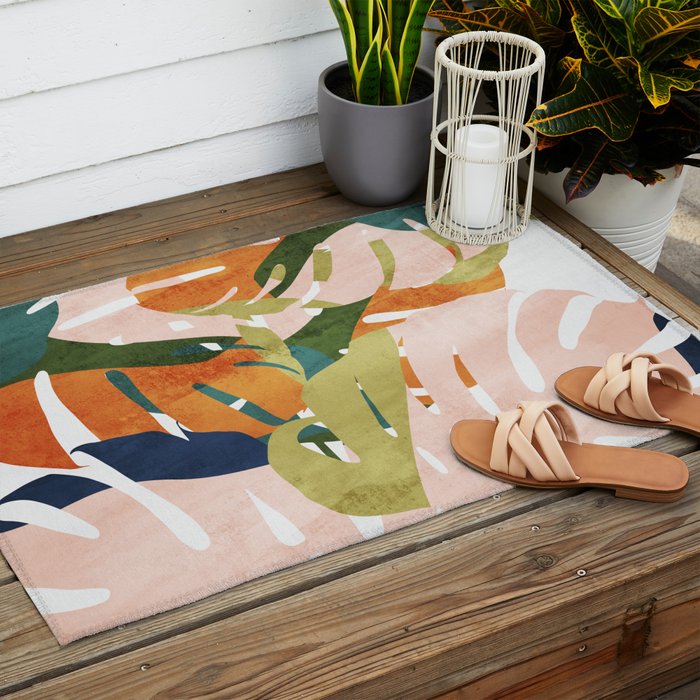 Monstera delight Outdoor Rug Gallery Image 2