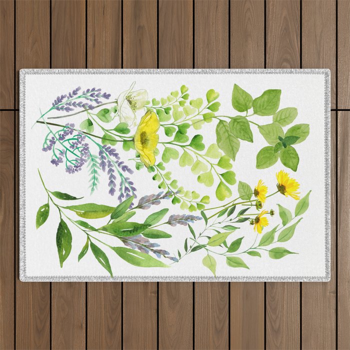 Springtime Outdoor Rug Gallery Image 1