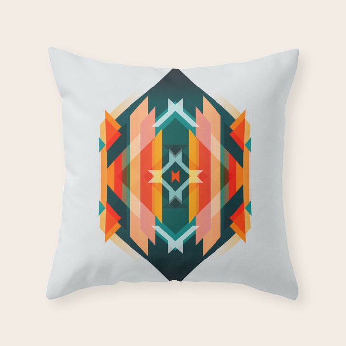 Broken Diamond - Incalescence Throw Pillow Gallery Image 1