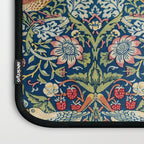 William Morris Strawberry Thief Blue 1883 Vintage Botanical Pattern Laptop Sleeve Gallery Image 3