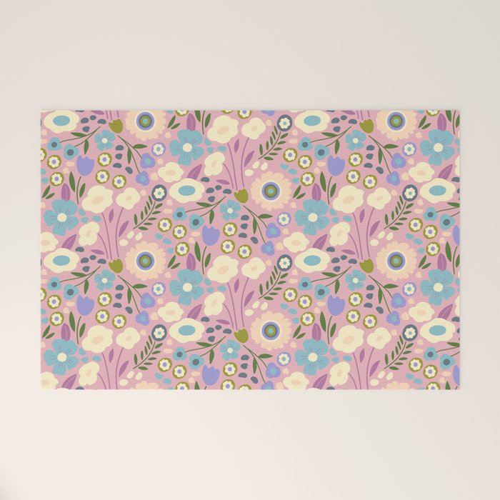 Whimsy Floral  Welcome Mat Gallery Image 1