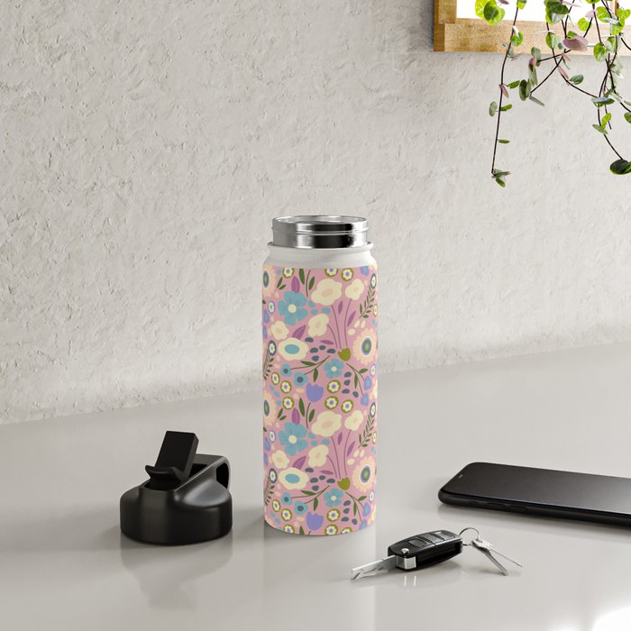 Whimsy Floral  Water Bottle Gallery Image 4