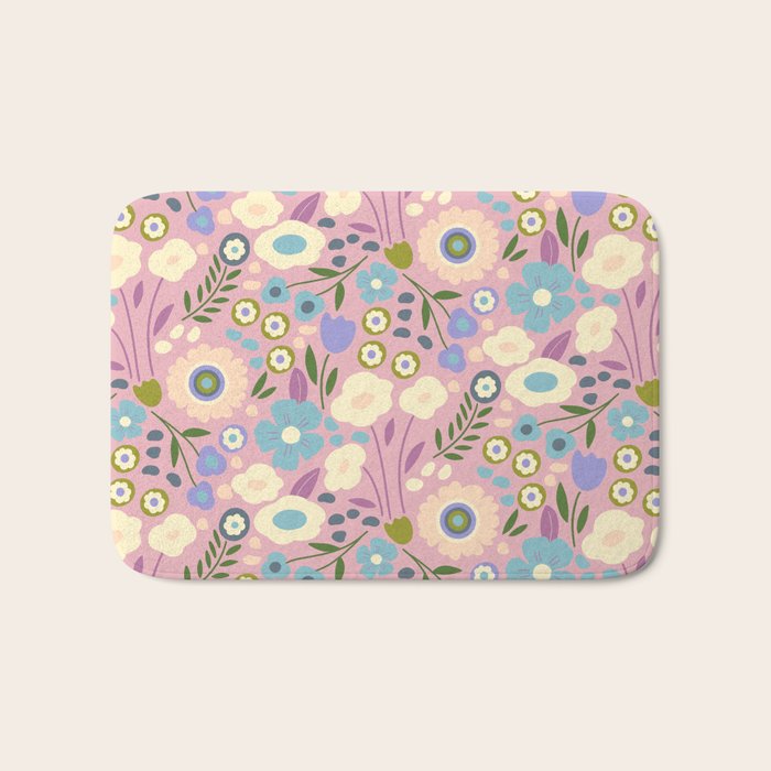 Whimsy Floral  Bath Mat Gallery Image 1
