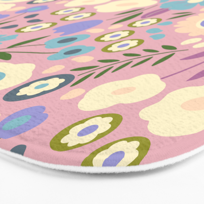 Whimsy Floral  Bath Mat Gallery Image 3
